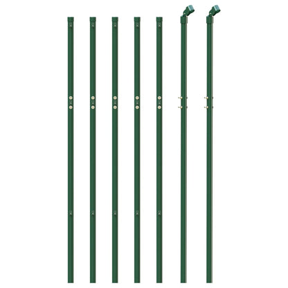 vidaXL Clôture en treillis métallique vert 1x10 m acier galvanisé
