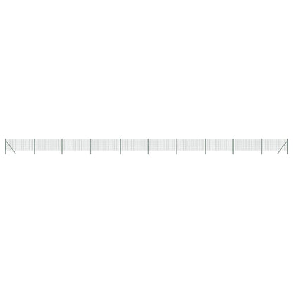 vidaXL Clôture en treillis métallique vert 1x25 m acier galvanisé