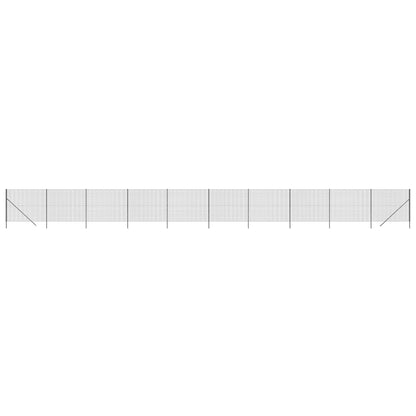 vidaXL Clôture en treillis métallique anthracite 1,4x25 m