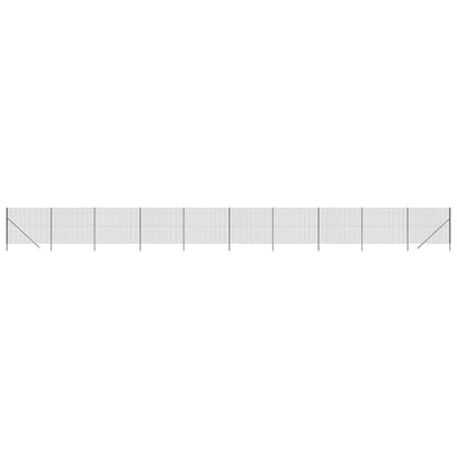 vidaXL Clôture en treillis métallique anthracite 1,6x25 m