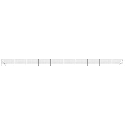 vidaXL Clôture en treillis métallique anthracite 1x25m acier galvanisé