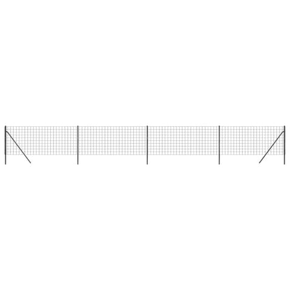 vidaXL Clôture en treillis métallique anthracite 1,1x10 m