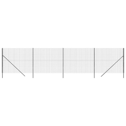 vidaXL Clôture en treillis métallique anthracite 2,2x10 m