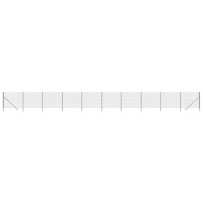 vidaXL Clôture en treillis métallique anthracite 1,4x25 m