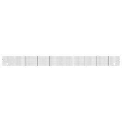 vidaXL Clôture en treillis métallique avec bride anthracite 2,2x25 m