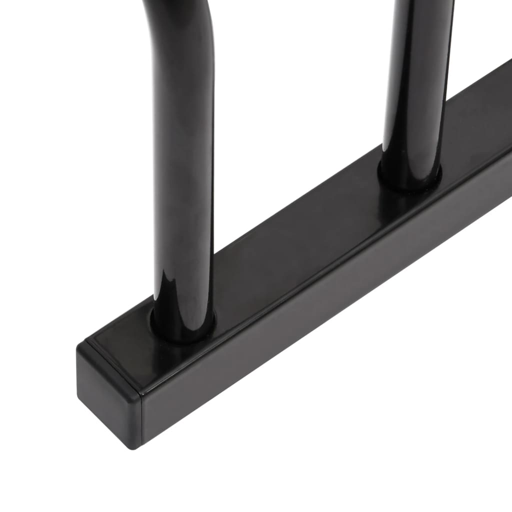 vidaXL Porte-vélos pour 3 vélos noir acier