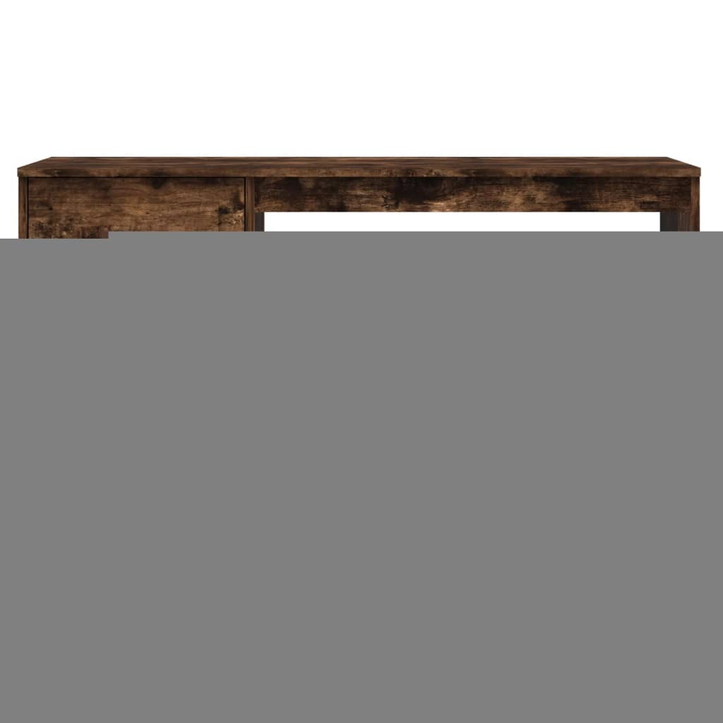 vidaXL Bureau avec tiroir chêne fumé 115x50x75 cm bois d'ingénierie