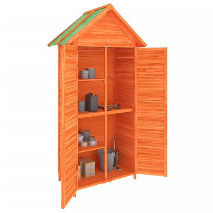 vidaXL Abri à outils de jardin marron 89x52,5x175 cm bois massif pin