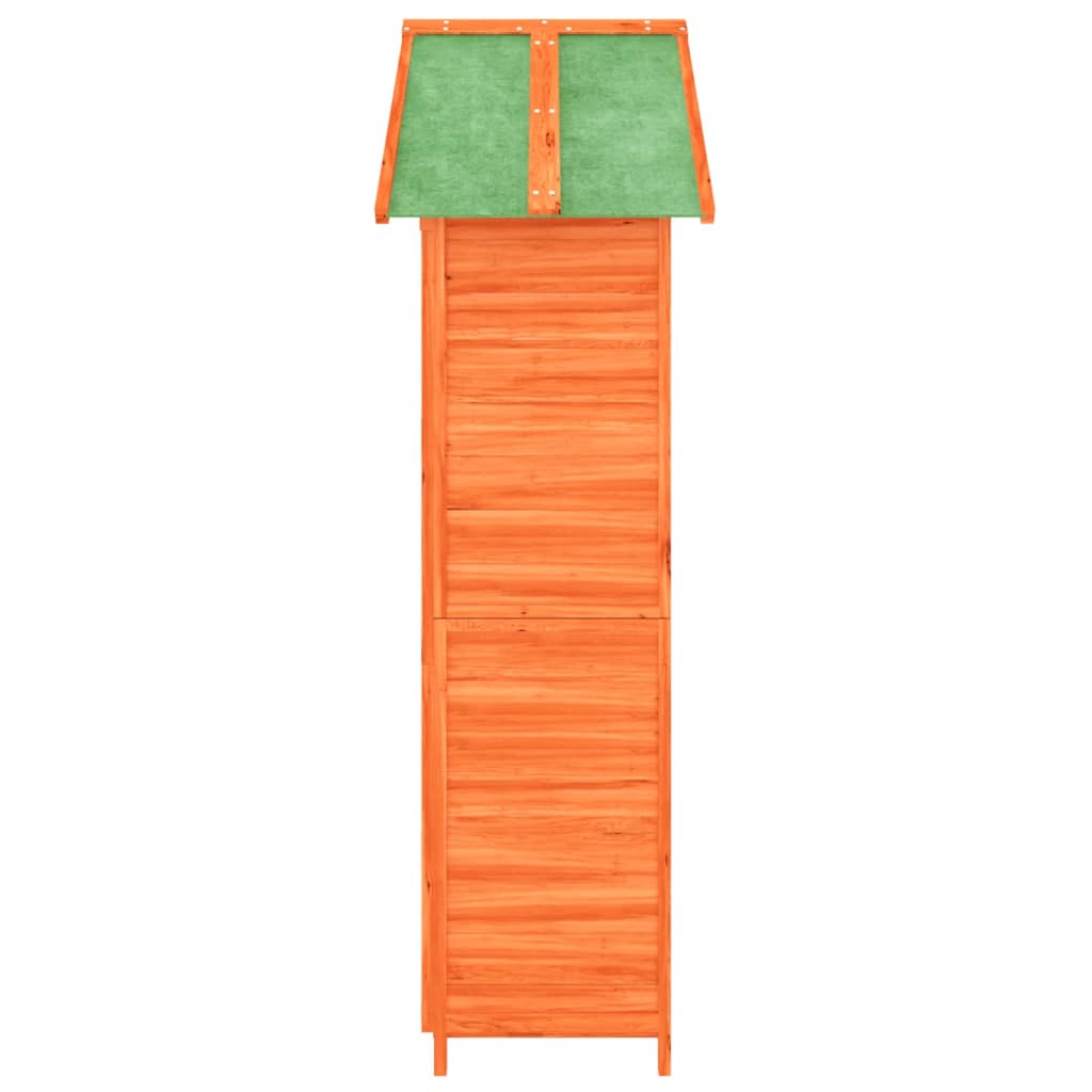 vidaXL Abri à outils de jardin marron 89x52,5x175 cm bois massif pin