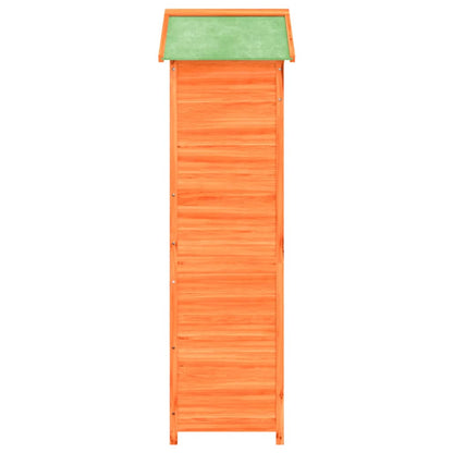 vidaXL Abri à outils de jardin marron 120x53,5x170 cm bois massif pin