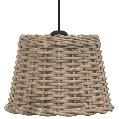 vidaXL Abat-jour de plafonnier marron Ø30x20 cm osier