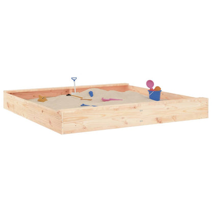 vidaXL Bac à sable avec sièges carré bois de pin massif