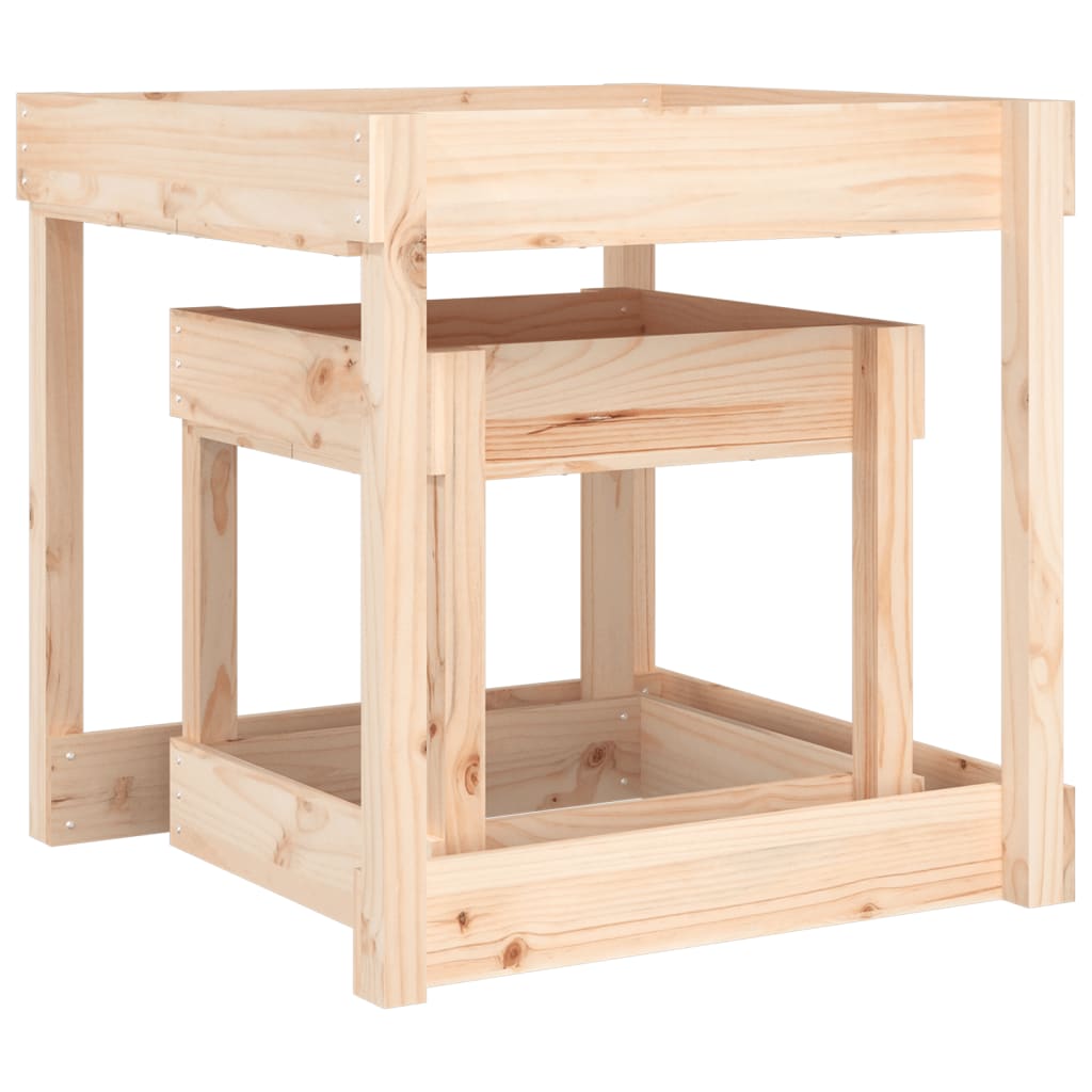 vidaXL Tables à sable 2 pcs bois de pin massif