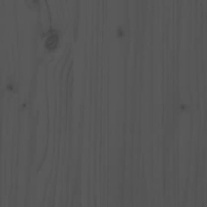 vidaXL Abri pour poubelle sur roulettes gris bois massif de pin