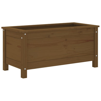 vidaXL Jardinière marron miel 82,5x40x39 cm bois massif de pin