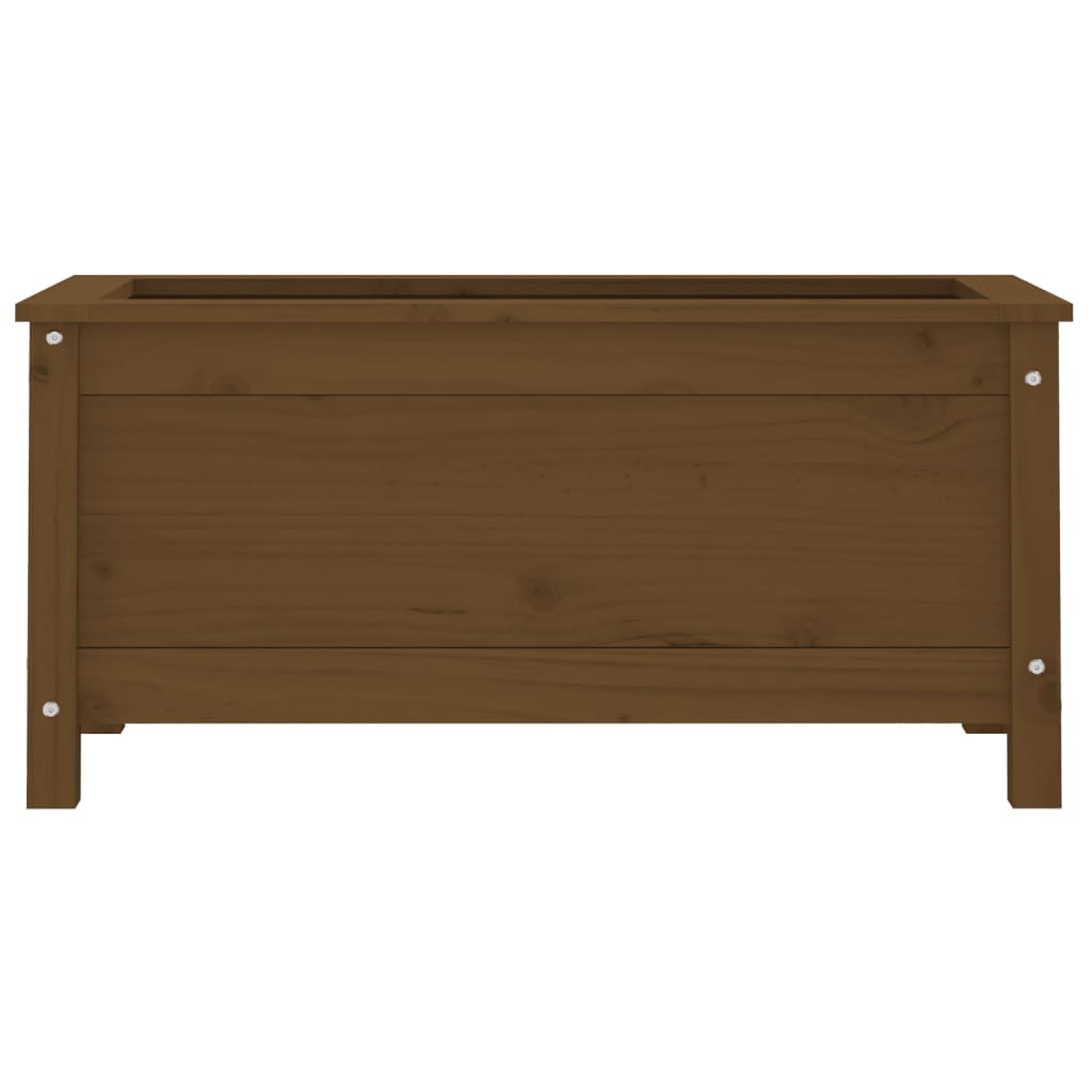 vidaXL Jardinière marron miel 82,5x40x39 cm bois massif de pin