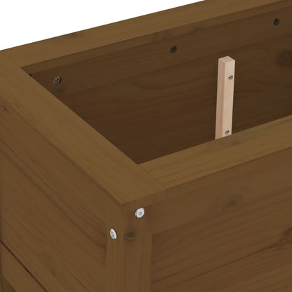 vidaXL Jardinière marron miel 82,5x40x39 cm bois massif de pin