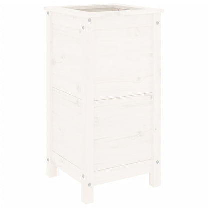 vidaXL Jardinière blanc 40x40x78 cm bois massif de pin