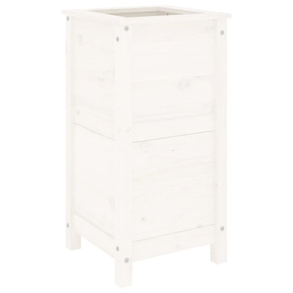 vidaXL Jardinière blanc 40x40x78 cm bois massif de pin