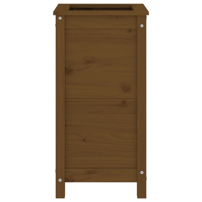 vidaXL Jardinière marron miel 40x40x78 cm bois massif de pin