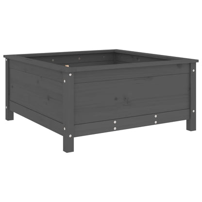vidaXL Jardinière gris 82,5x82,5x39 cm bois massif de pin