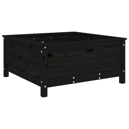vidaXL Jardinière noir 82,5x82,5x39 cm bois massif de pin