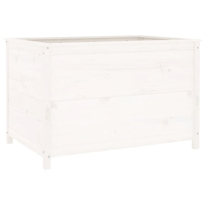 vidaXL Lit surélevé de jardin blanc 119,5x82,5x78cm bois de pin massif