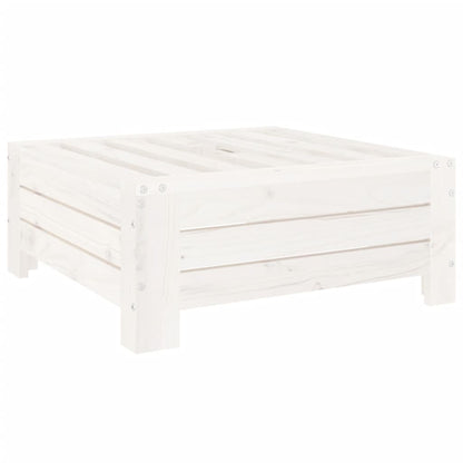 vidaXL Couvercle de base de parasol blanc bois massif de pin