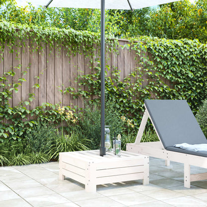 vidaXL Couvercle de base de parasol blanc bois massif de pin