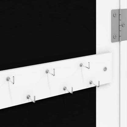 vidaXL Armoire à bijoux avec miroir murale blanc 37,5x10x106 cm