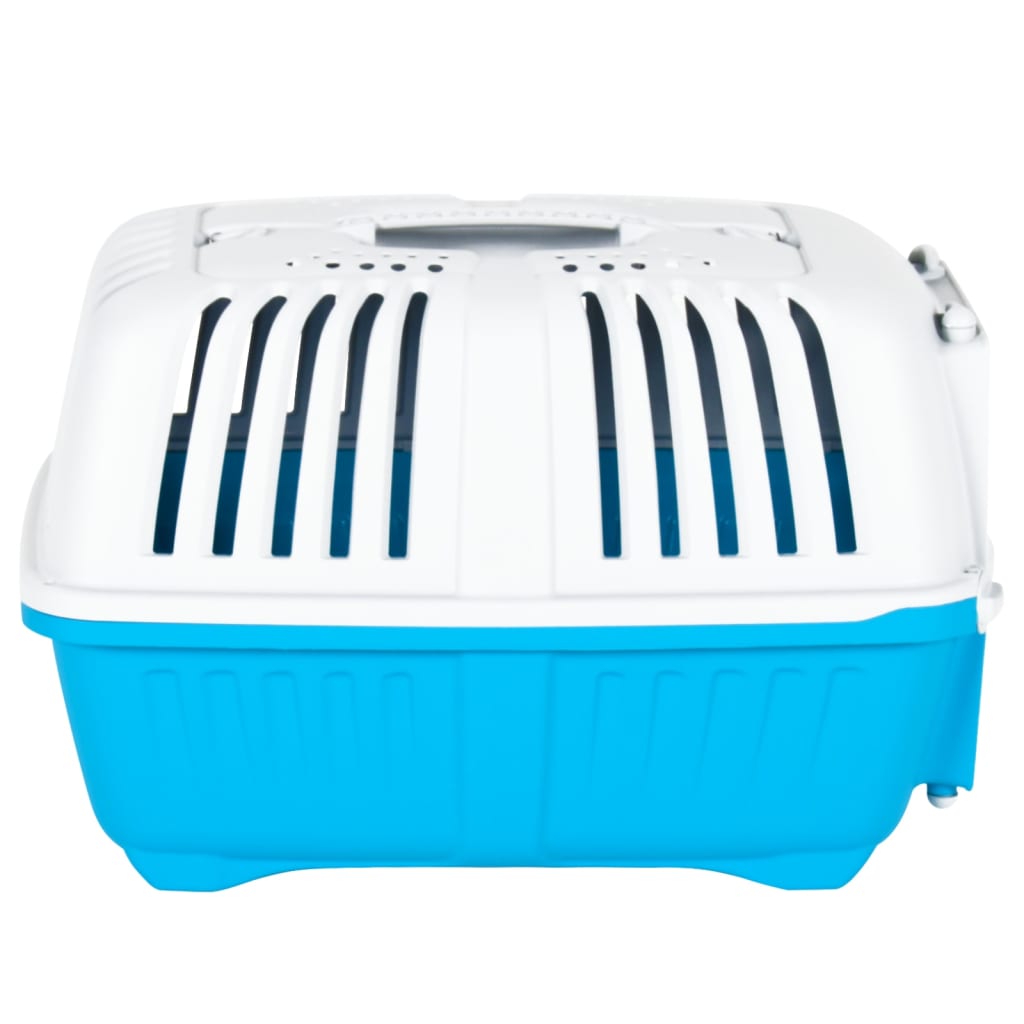 vidaXL Transporteur pour animaux de compagnie blanc et bleu PP