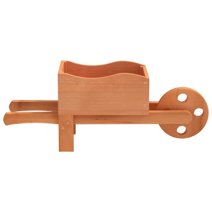 vidaXL Jardinières brouette 2 pcs 47x15x19 cm bois de sapin massif