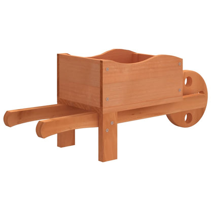 vidaXL Jardinières brouette 2 pcs 47x15x19 cm bois de sapin massif