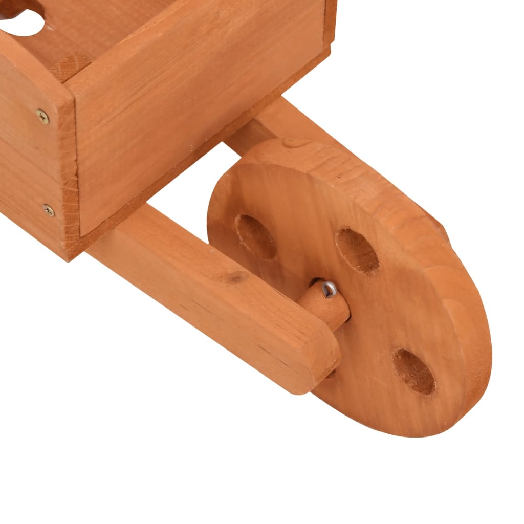 vidaXL Jardinières brouette 2 pcs 47x15x19 cm bois de sapin massif