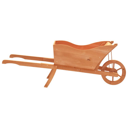 vidaXL Jardinière brouette 128x45,5x43 cm bois de sapin massif