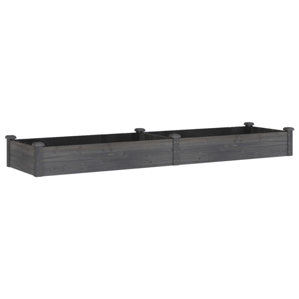 vidaXL Lit surélevé de jardin doublure 240x60x25 cm bois massif sapin