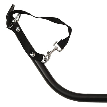 vidaXL Remorque de vélo noir et bleu 45 kg fer