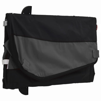 vidaXL Remorque de vélo noir 30 kg fer