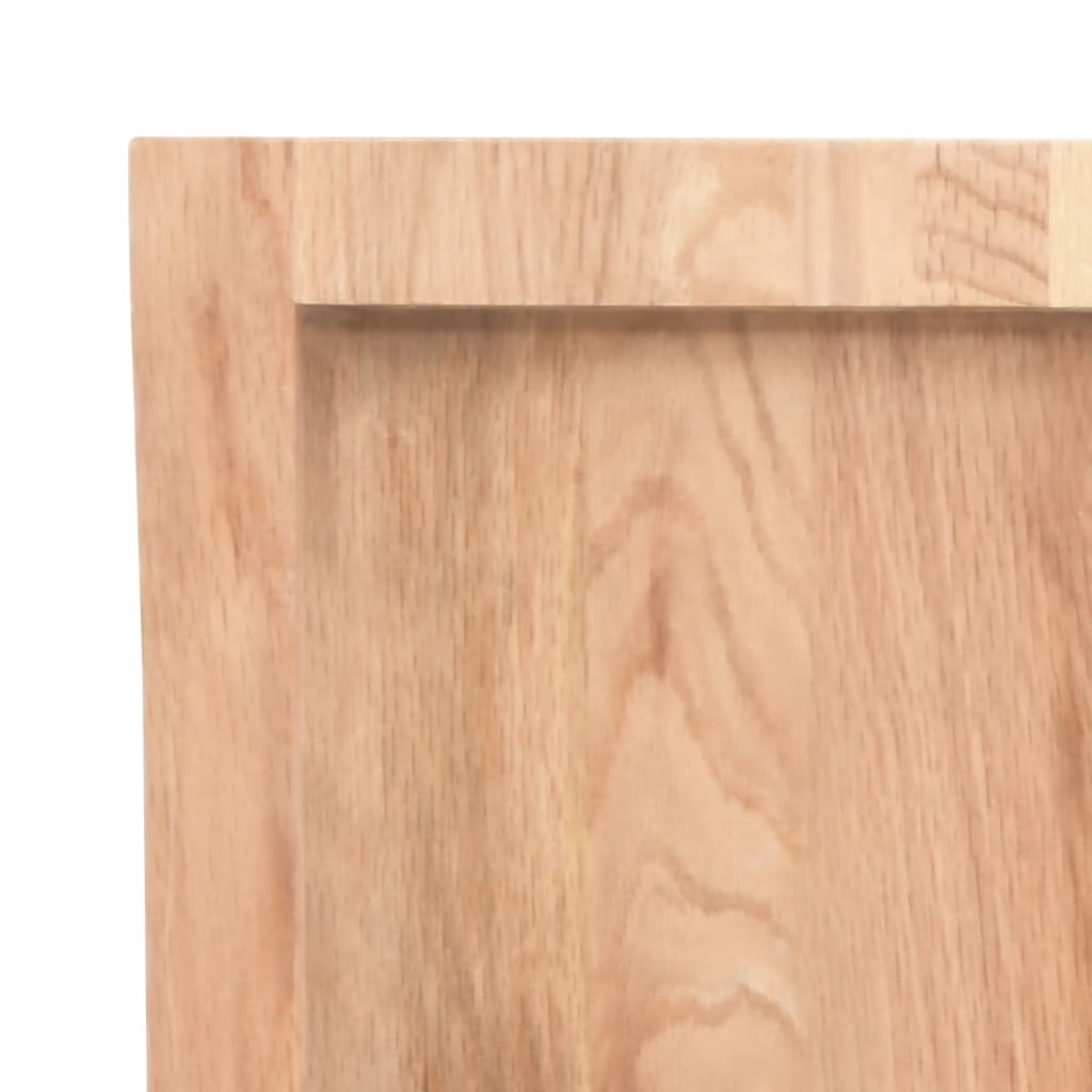 vidaXL Comptoir de salle de bain marron clair 80x60x4 cm bois traité