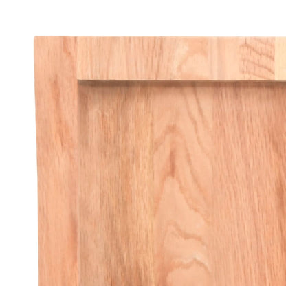 vidaXL Comptoir de salle de bain marron clair 80x60x4 cm bois traité