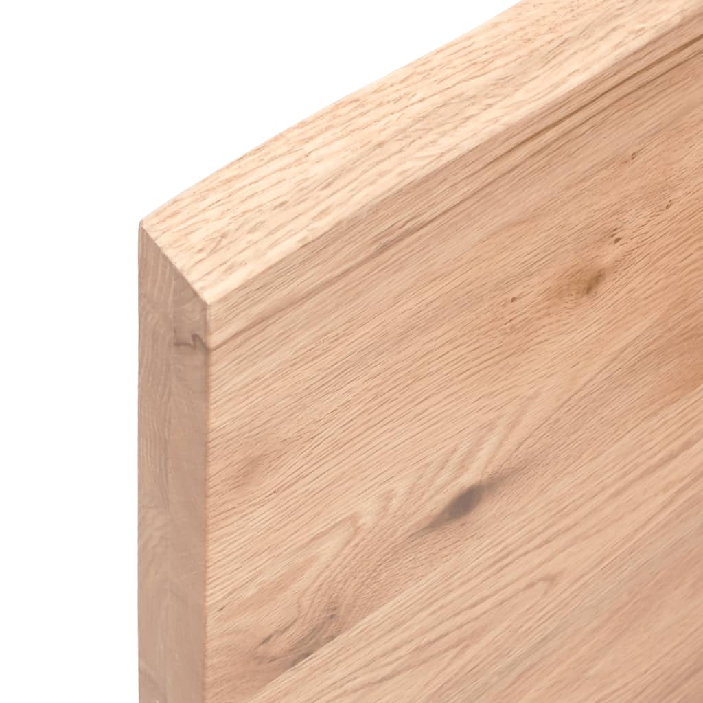 vidaXL Comptoir de salle de bain marron clair 80x60x4 cm bois traité