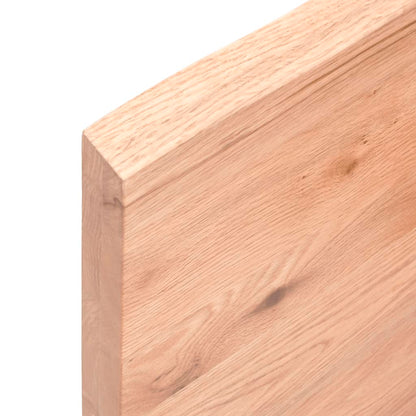 vidaXL Comptoir de salle de bain marron clair 80x60x4 cm bois traité