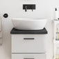 vidaXL Comptoir de salle de bain gris foncé 40x60x4 cm bois traité