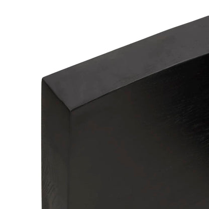 vidaXL Comptoir de salle de bain gris foncé 120x50x6 cm bois traité