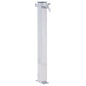 vidaXL Colonne à eau de jardin 60 cm acier inoxydable carré
