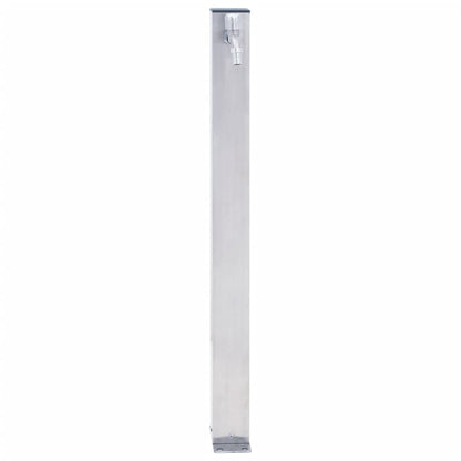 vidaXL Colonne à eau de jardin 60 cm acier inoxydable carré