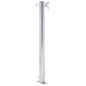 vidaXL Colonne à eau de jardin 100 cm acier inoxydable rond