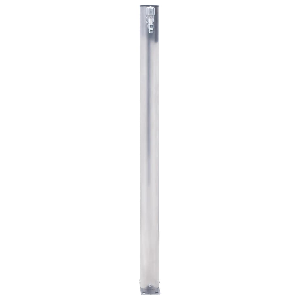 vidaXL Colonne à eau de jardin 100 cm acier inoxydable rond