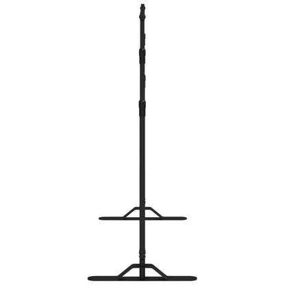 vidaXL Supports de toile de fond 2 pcs noir 254x243 cm acier