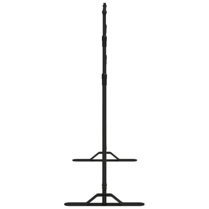 vidaXL Support de toile de fond noir 254x243 cm acier